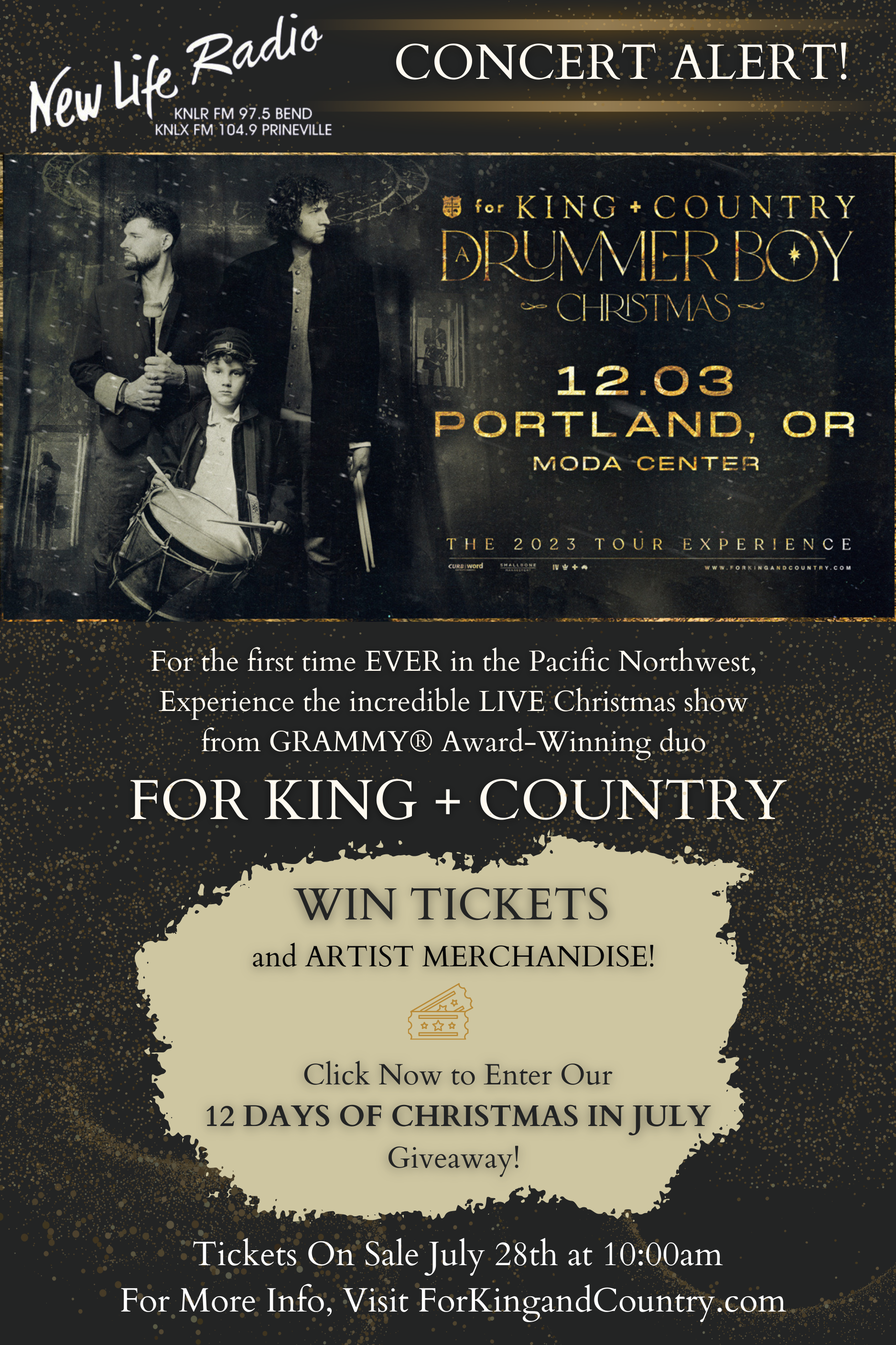 ANNOUNCING FOR KING + COUNTRY
